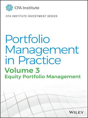 cover image of Portfolio Management in Practice, Volume 3